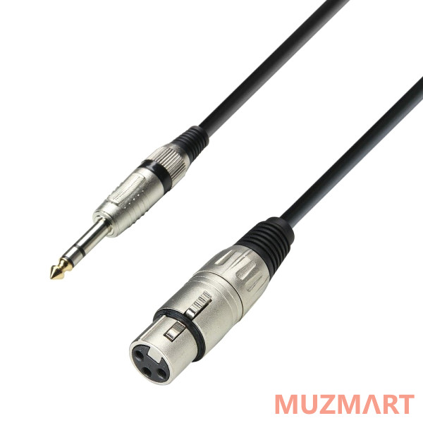 Adam Hall K3 BFV 1000 Микрофонный кабель XLR(F)-6,3 Jack stereo