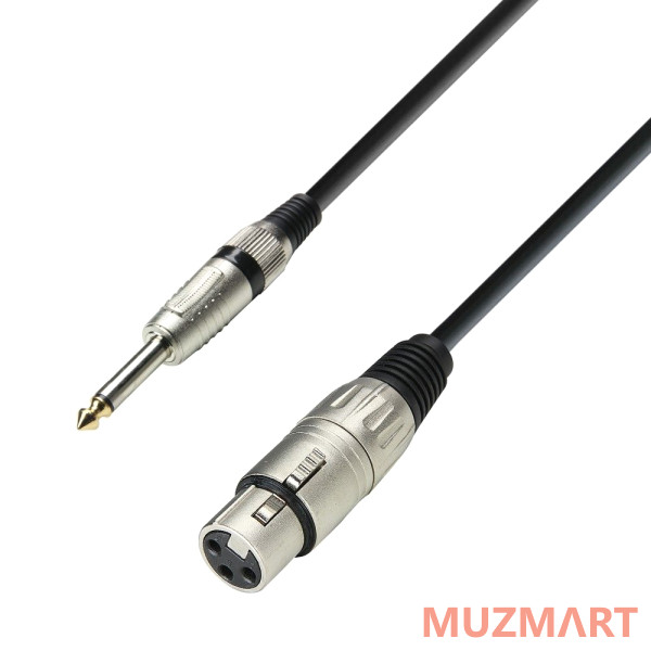 Adam Hall K3 MFP 0300 Микрофонный кабель XLR(F)-6,3 Jack mono