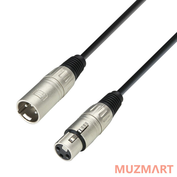 Adam Hall K3 MMF 0100 Микрофонный кабель 3Star XLR(F)-XLR(M) с разъёмами AH