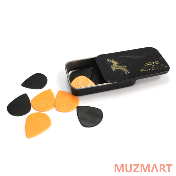 Joyo Pickbox Медиаторы в жестяной коробочке, 10 шт.