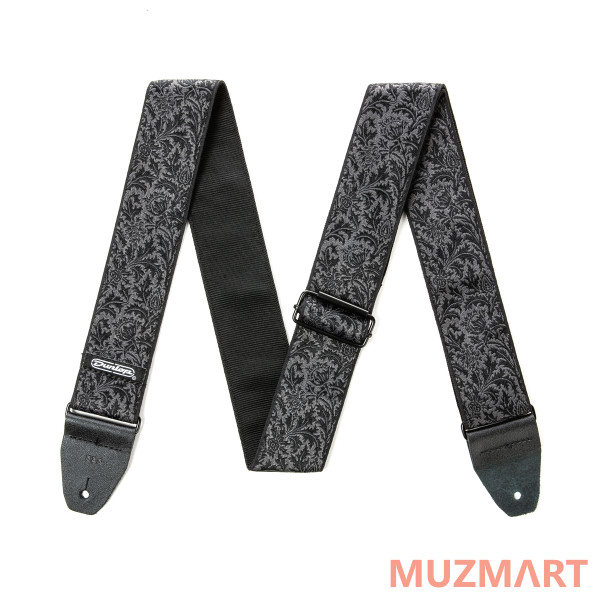 Dunlop D6714 Jacquard Black Thistle Дизайнерский ремень для гитары