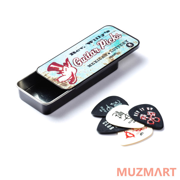 Dunlop RWT01L Billy Gibbons Pick Tin Сувенирный набор медиаторов в пенале