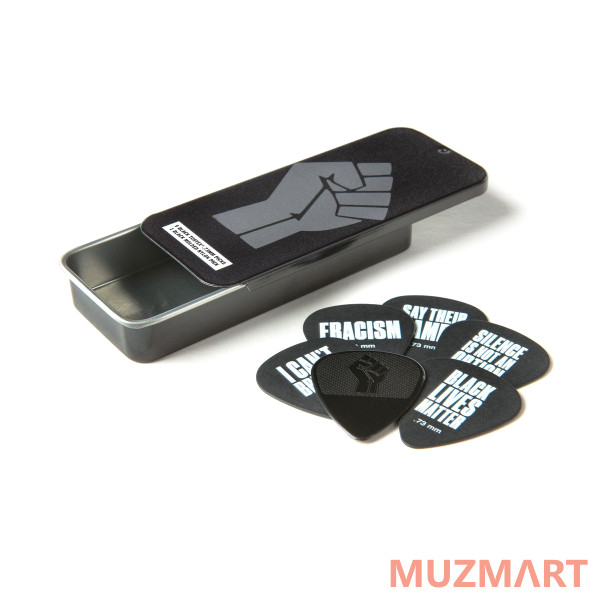 Dunlop BLMT02 Black Lives Matter Tortex Pick Tin Сувенирный набор медиаторов в пенале