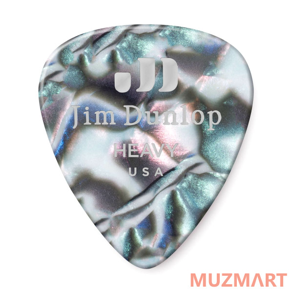 Dunlop 483P14HV Celluloid Abalone Heavy 12Pack Медиаторы