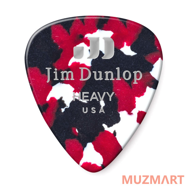 Dunlop 483P06HV Celluloid Confetti Heavy 12Pack Медиаторы, 12 шт