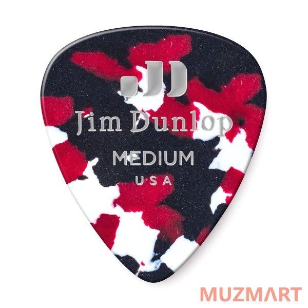 Dunlop 483P06MD Celluloid Confetti Medium 12Pack Медиаторы, 12 шт