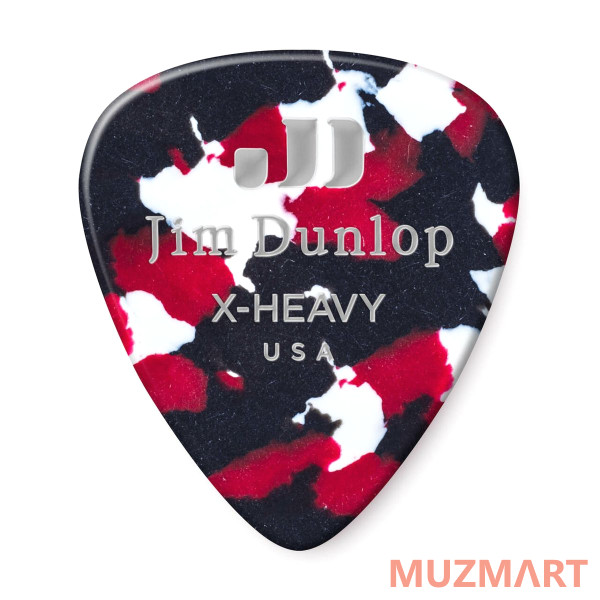 Dunlop 483P06XH Celluloid Confetti Extra Heavy 12Pack Медиаторы, 12 шт