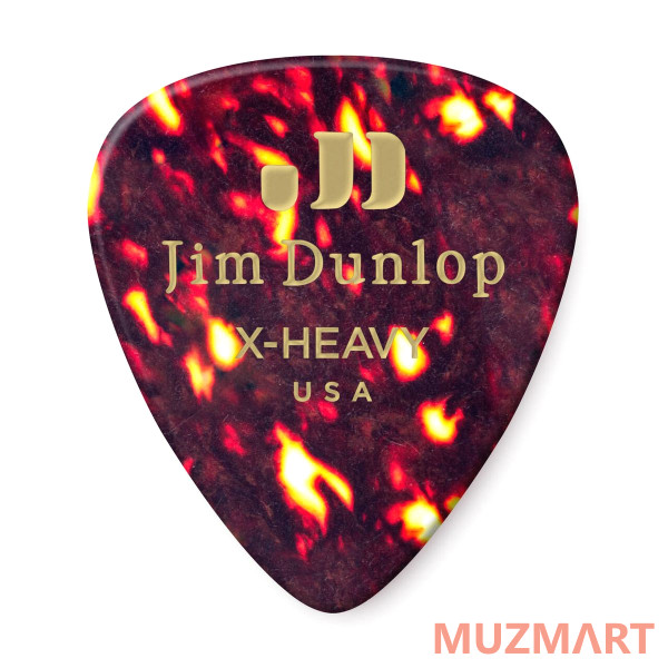 Dunlop 483P05XH Celluloid Shell Extra Heavy 12Pack Медиаторы, 12 шт