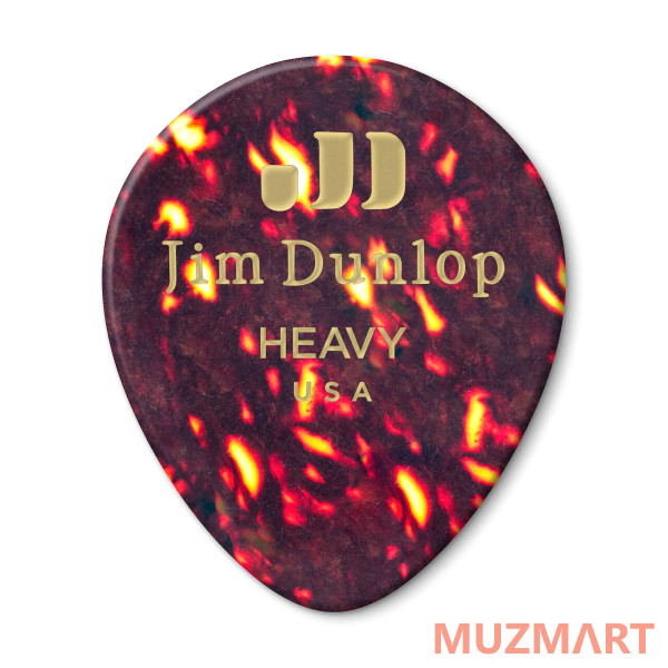 Dunlop 485P05HV Celluloid Shell Teardrop Heavy 12Pack Медиаторы