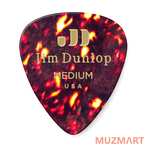 Dunlop 485P05MD Celluloid Shell Teardrop Medium 12Pack Медиаторы