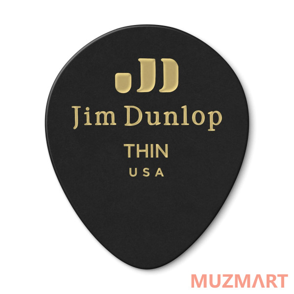Dunlop 485P05TH Celluloid Shell Teardrop Thin 12Pack Медиаторы, 12 шт