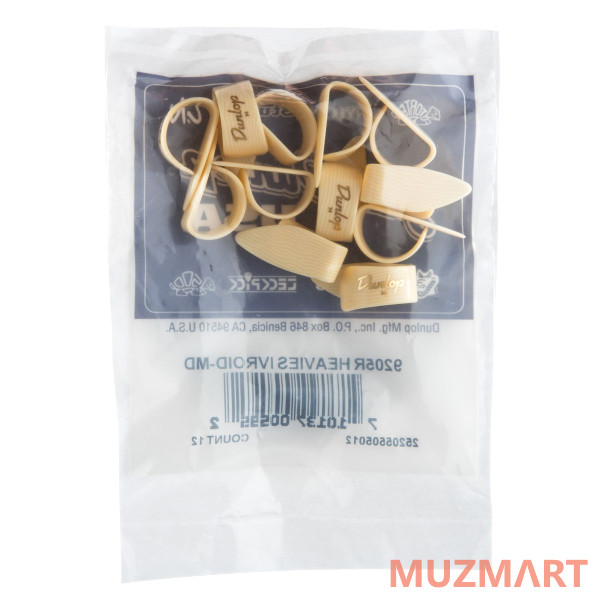Dunlop 9205R Heavies Ivoroid 12Pack Когти на большой палец