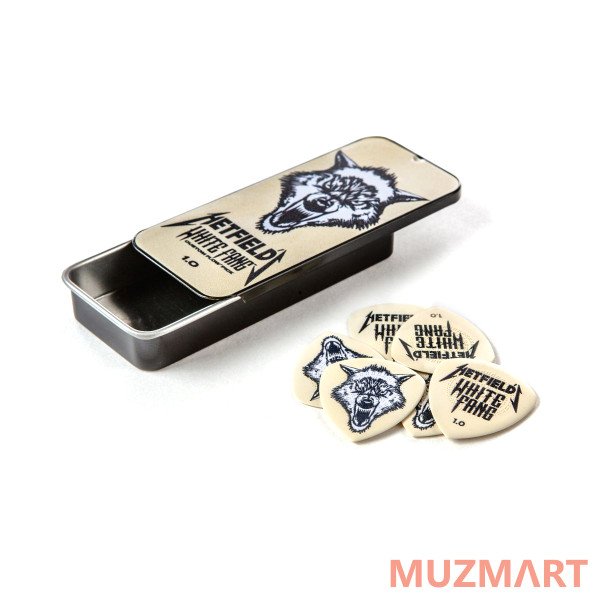 Dunlop PH122T100 Hetfield's White Fang Pick Tin Сувенирный набор медиаторов в пенале