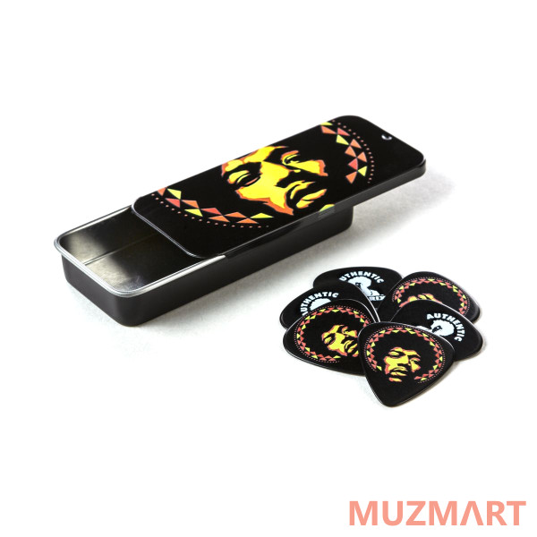 Dunlop JHPT16H Jimi Hendrix Aura Mandala Pick Tin Сувенирный набор медиаторов в пенале