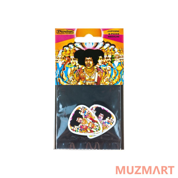 Dunlop JHP02M Jimi Hendrix Bold As Love 6Pack Медиаторы, 6 шт
