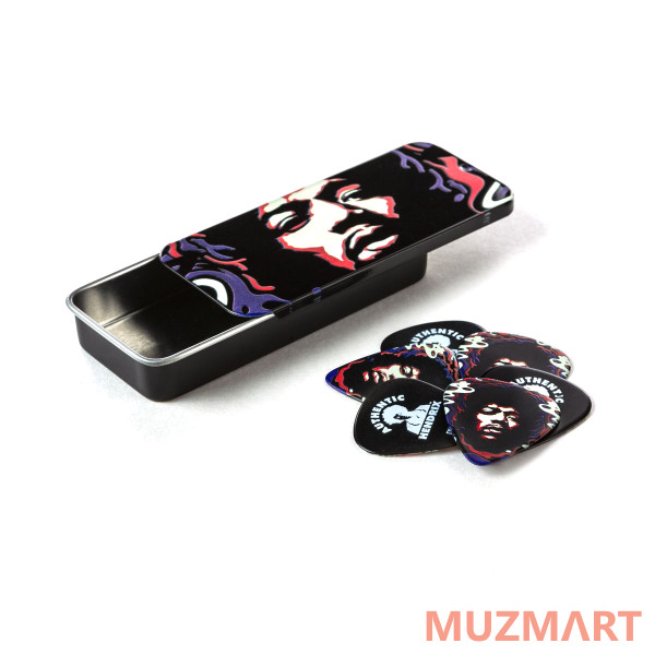 Dunlop JHPT15H Jimi Hendrix Star Haze Pick Tin Сувенирный набор медиаторов в пенале