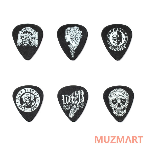 Dunlop L13BP060 Lucky 13 6Pack Медиаторы