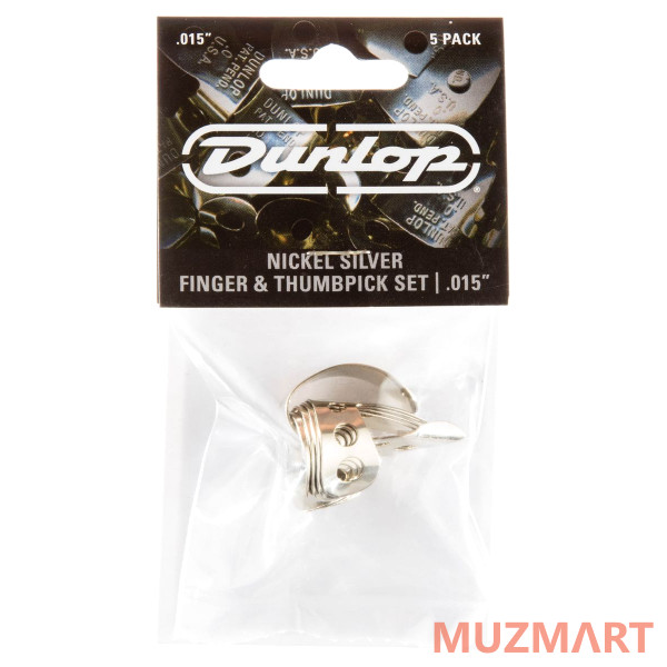 Dunlop 33P015 Nickel Silver Fingerpick 5Pack Когти