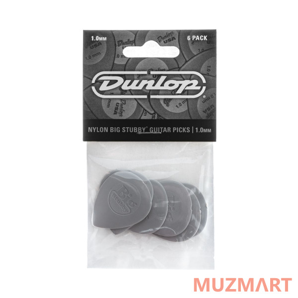Dunlop 445P100 Big Stubby Nylon 6Pack Медиаторы