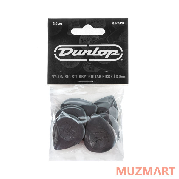 Dunlop 445P300 Big Stubby Nylon 6Pack Медиаторы