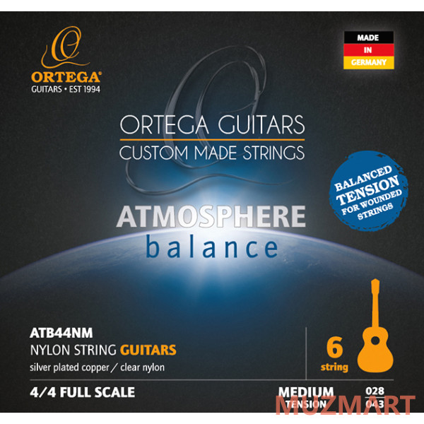 Ortega ATB44NM Atmosphere Комплект струн для классической гитары