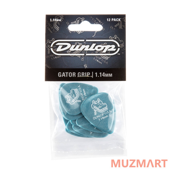 Dunlop 417P1.14 Gator Grip Медиаторы 12шт толщина 1,14мм