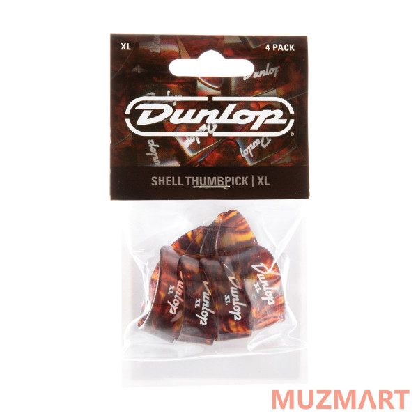 Dunlop 9024P Plastic Thumbpick Shell 4Pack Когти-медиаторы на большой палец, 4 шт