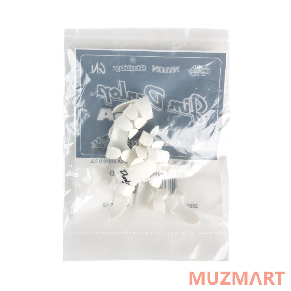 Dunlop 9011R Plastic Fingerpick White 12Pack Когти