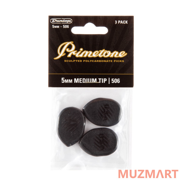 Dunlop 477P506 Primetone Classic Medium Tip 3Pack Медиаторы, 3 шт