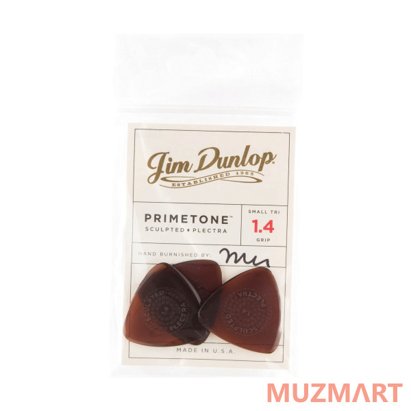 Dunlop 516P140 Primetone Small Triangle Grip 3Pack Медиаторы, 3 шт