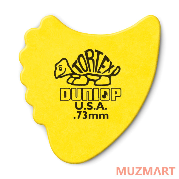 Dunlop 414R073 Tortex Fins 72Pack Медиаторы