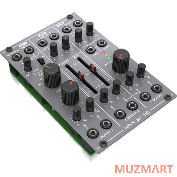 Behringer 110 VCO/VCF/VCA модуль синтезатора: VCO с 3 формами волны/VCF/VCA, формат Eurorack