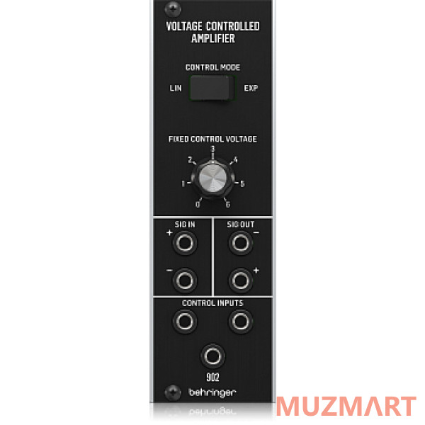 Behringer 902 VOLTAGE CONTROLLED AMPLIFIER модуль синтезатора: VCA, 2 входа/2 выхода с разной полярностью, формат Eurorack