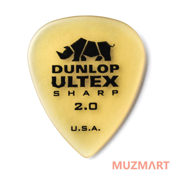 Dunlop 433P200 Ultex Sharp 6Pack Медиаторы, толщина 2 мм, 6 шт
