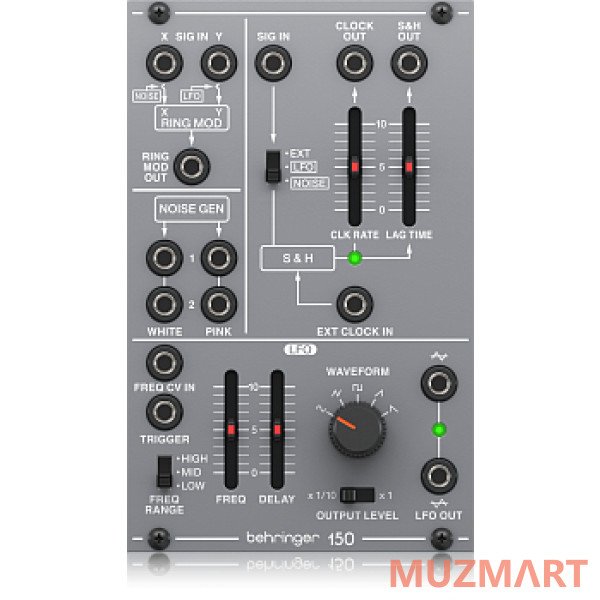 Behringer 150 RING MOD/NOISE/S&H/LFO Аналоговый модуль для Eurorack