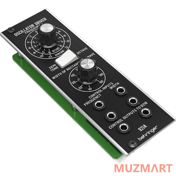 Behringer 921A OSCILLATOR DRIVER модуль синтезатора: регулятор частоты октавных и полутоновых частот, генератор прямоугольной волны, формат Eurorack