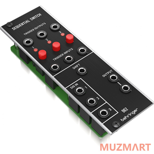 Behringer 962 SEQUENTIAL SWITCH модуль синтезатора: CV-мультиплексор, 3 входа, 3 выхода, формат Eurorack