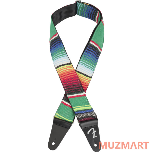Fender 2 Serape Strap Green Multi Гитарный ремень