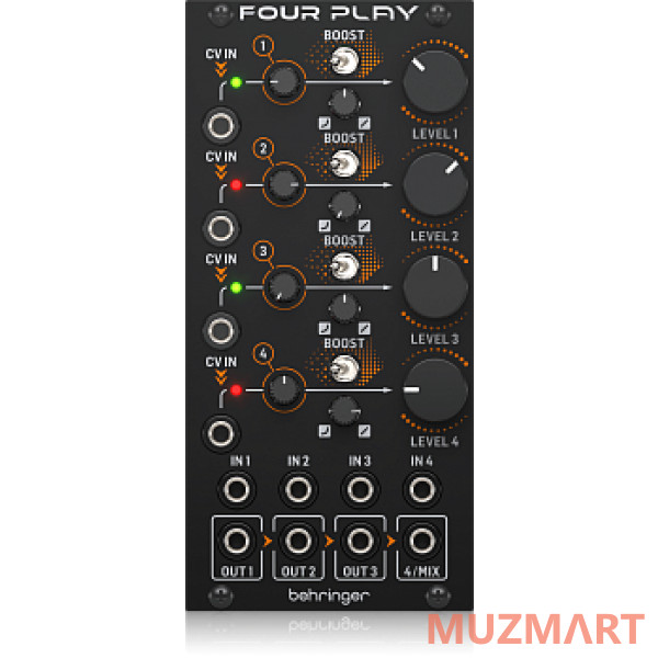 Behringer FOUR PLAY 4-х канальный усилитель с регулируемым напряжением