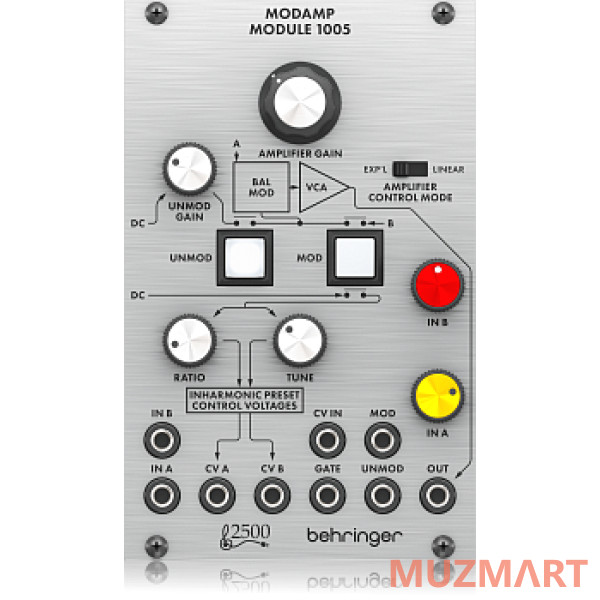 Behringer MODAMP MODULE 1005 VCA Модуль синтезатора: ринг-модулятор и VCA-фильтр Series 2500, формат Eurorack