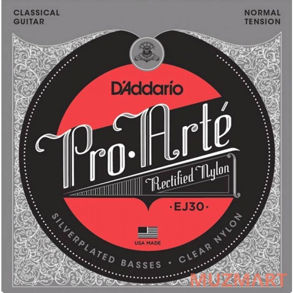 D'Addario EJ30 Струны для классической гитары, посеребренная медь