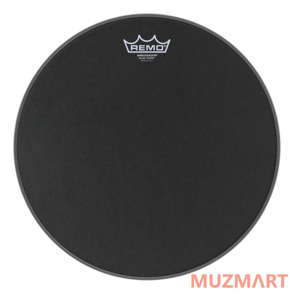 Remo BA-0814-ES 14" Ambassador Black Suede Пластик для барабана