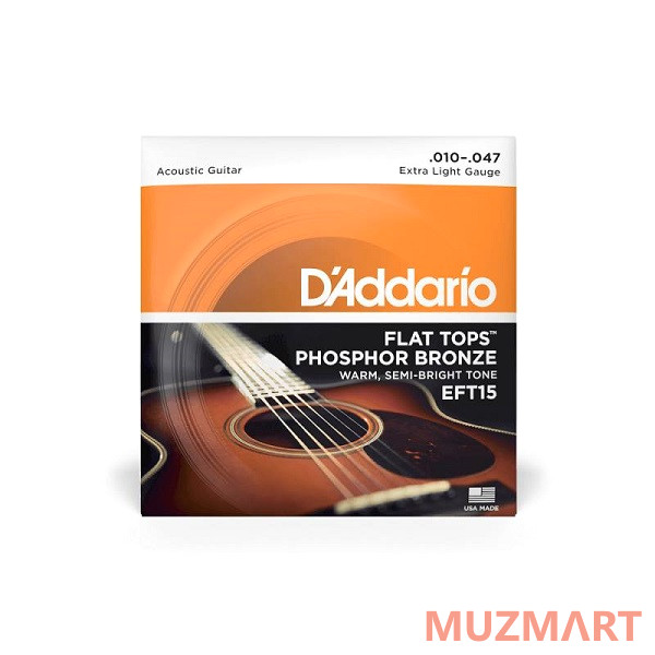 D'Addario EFT15 Струны для акустической гитары