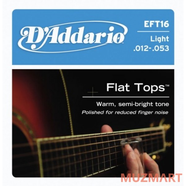 D'Addario EFT16 Regular Light Струны для акустической гитары