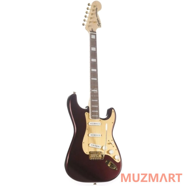 Fender SQUIER 40th ANN Stratocaster LRL Ruby Red Metallic Электрогитара