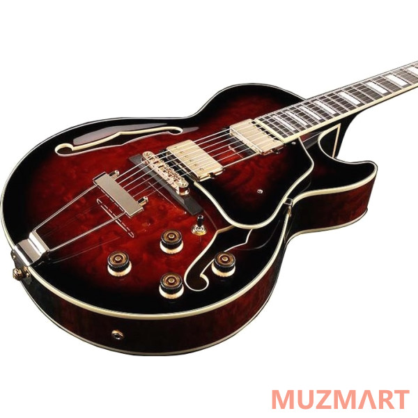 Ibanez AG95QA-DBS Полуакустическая электрогитара