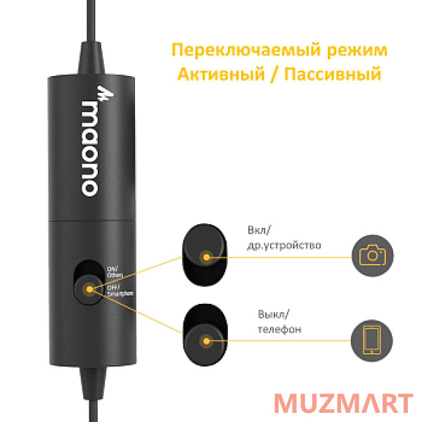Maono AU-200 Сдвоенный петличный микрофон для интервью