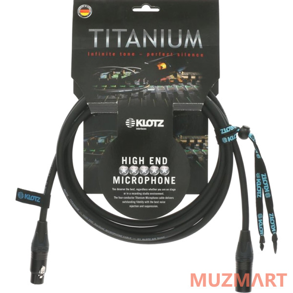 Klotz TI-M0750 Titanium Микрофонный кабель, 7,5 м