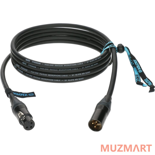 Klotz TI-M0750 Titanium Микрофонный кабель, 7,5 м