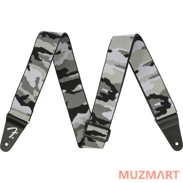 Fender WeighLess 2' Gray Camo Strap Гитарный ремень